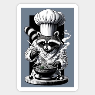 Noodle Artisan Raccoon Sticker